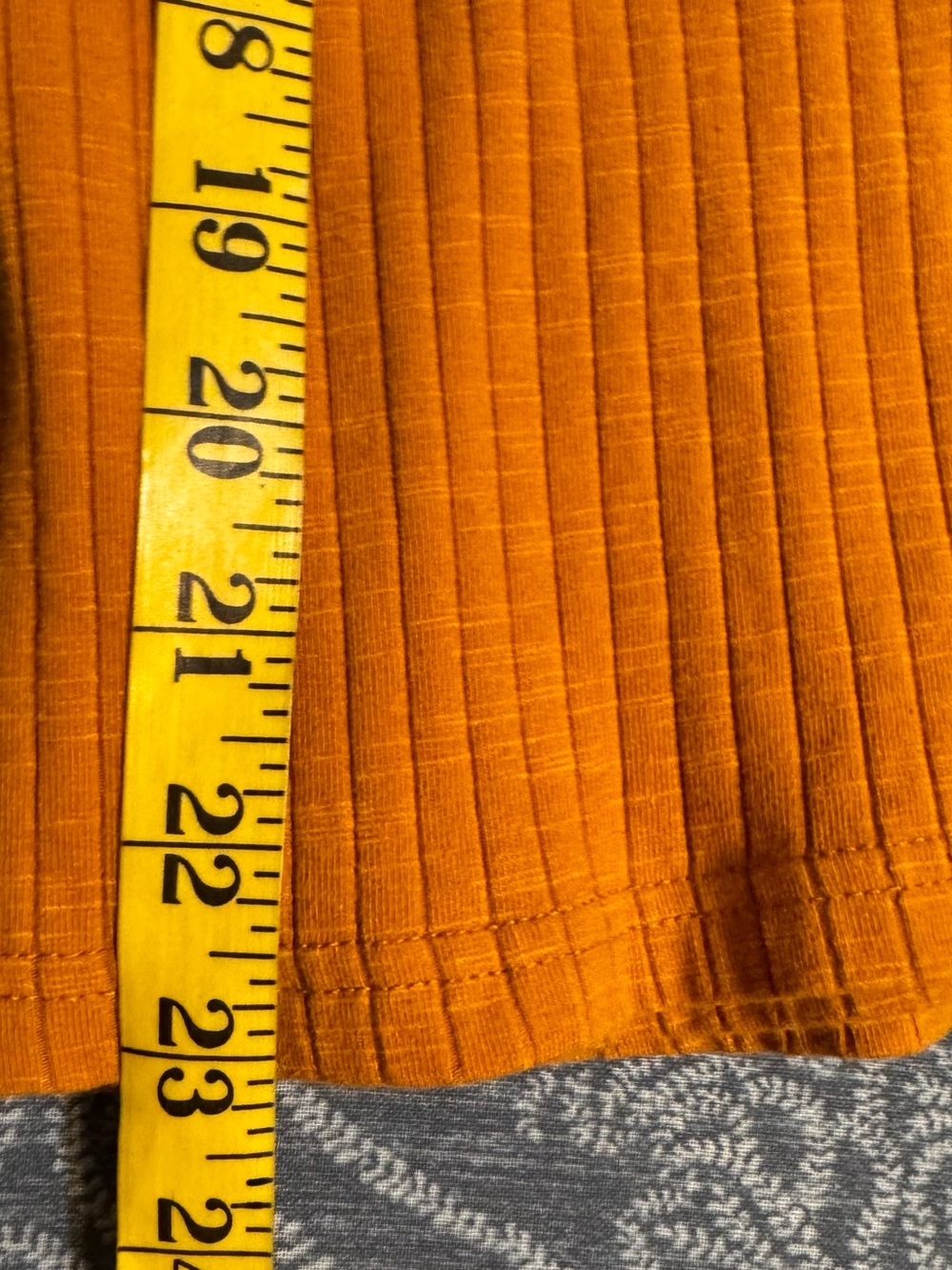 Roolee Ribbed Short Sleeve Button Henley in Mustard size Small - Picture 8 of 8